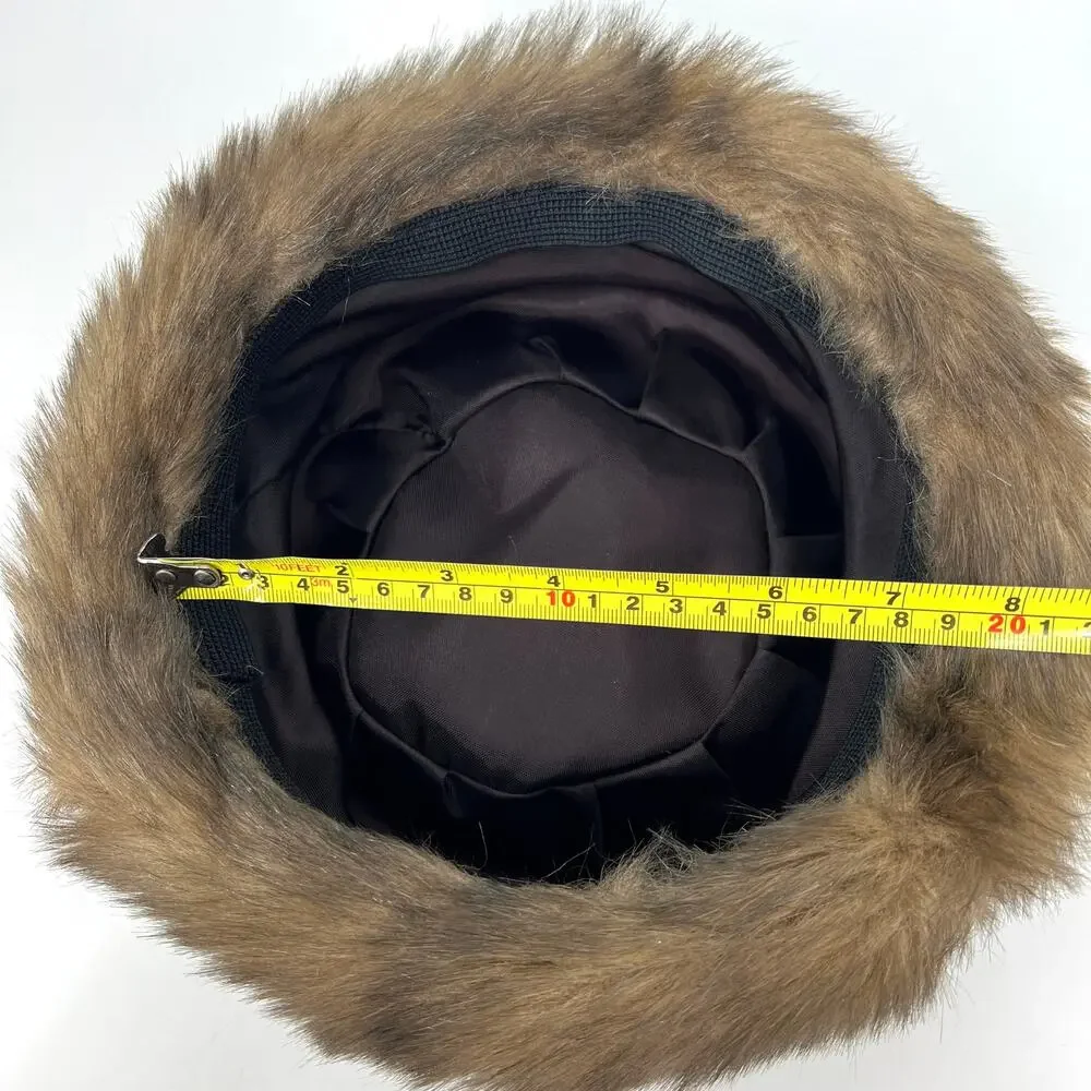 Vintage 60s Womens Faux Mink Fur Pillbox Hat Lined Fascinator - Picture 4 of 6